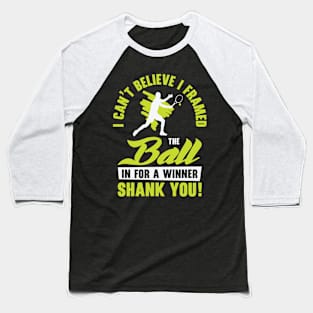 Tennis Player Baseball T-Shirt